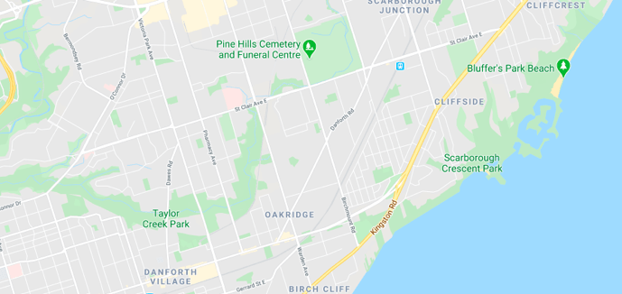 Canada office map